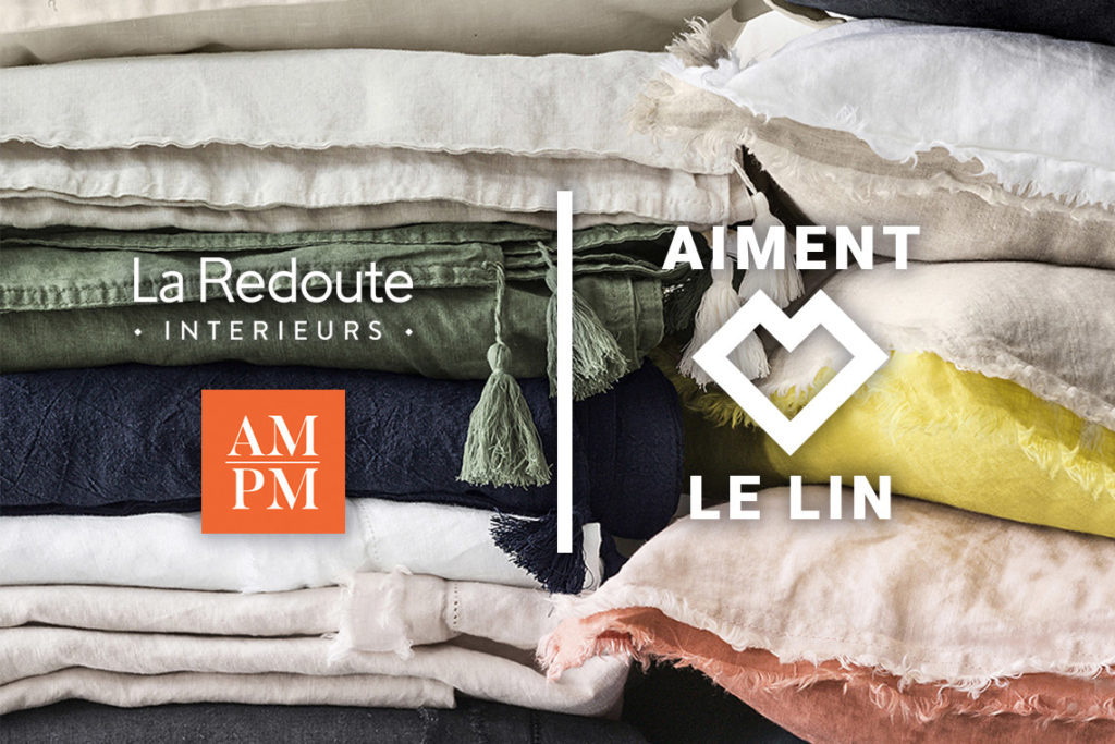 La Redoute Intérieurs et AMPM aiment le lin